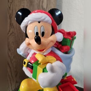 Disney Mickey Mouse Limited Edition Christmas Candy Dispenser, Plastic, 10"